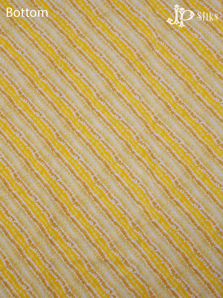 Yellow Cotton and Rayon Unstitched Chudidhar Material - F107