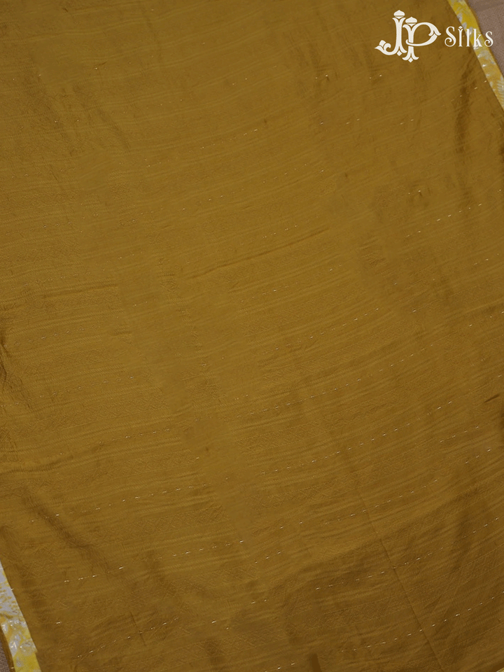Yellow Cotton and Rayon Unstitched Chudidhar Material - F107