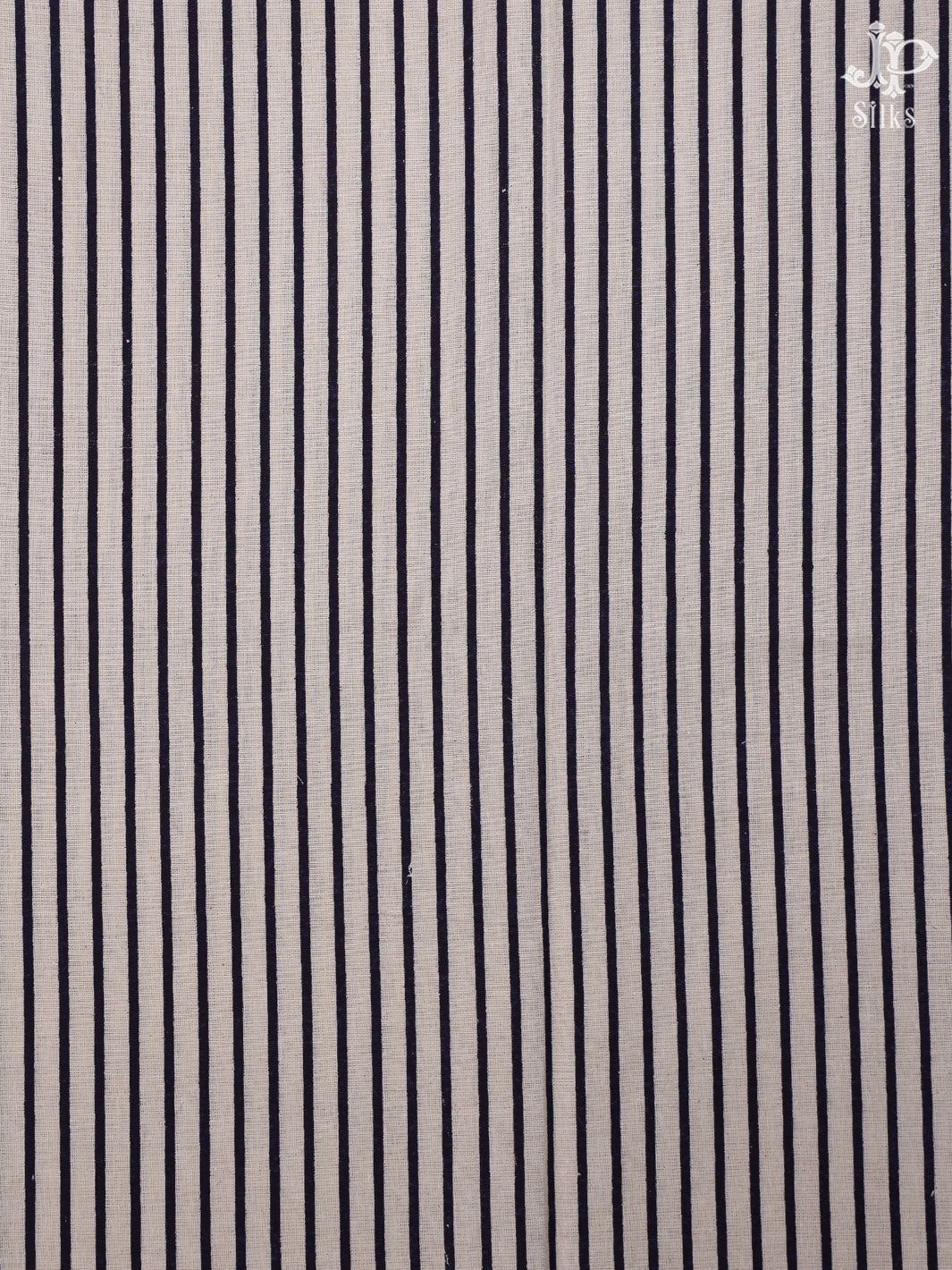Black and White Cotton Chudidhar Material - C4317 - View 2