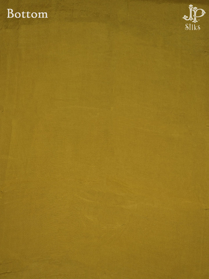 Mustard Yellow and Multicolor Organza Chudidhar Material - E4594 - View 2