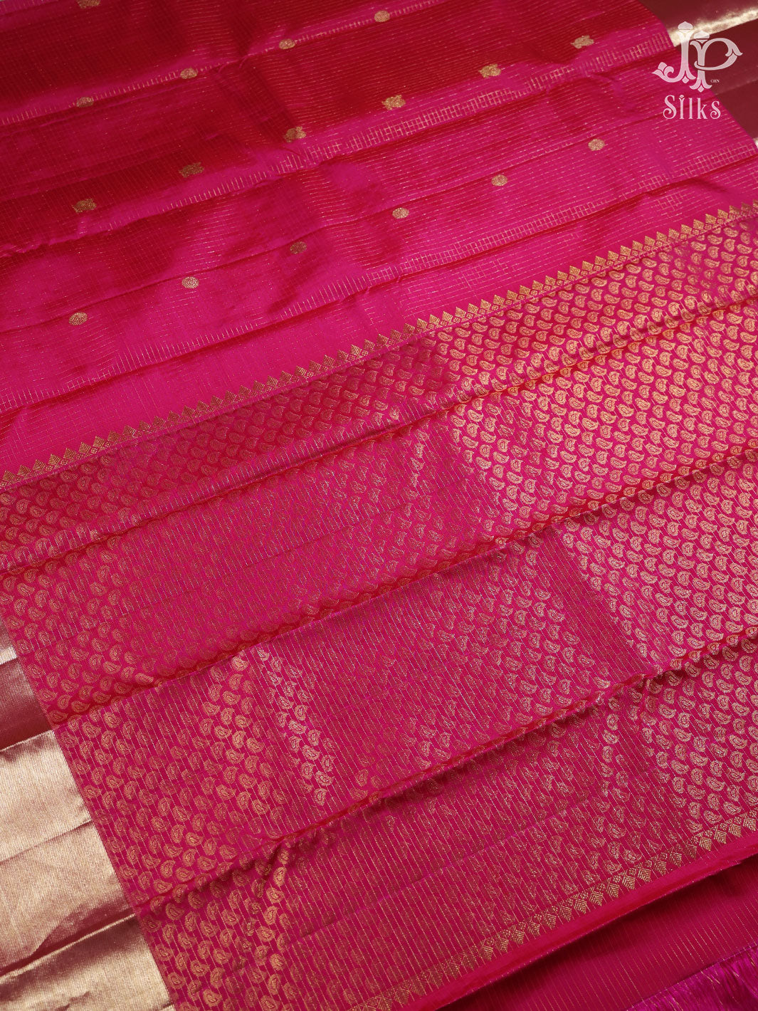 Pink Kanchipuram Silk Saree - E4714 - View 4