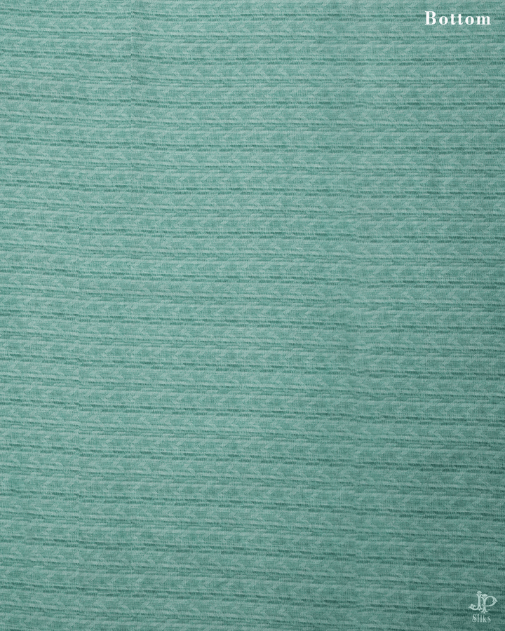Baby Pink and Green Unstitched Chudidhar Material - D5242 - View 2