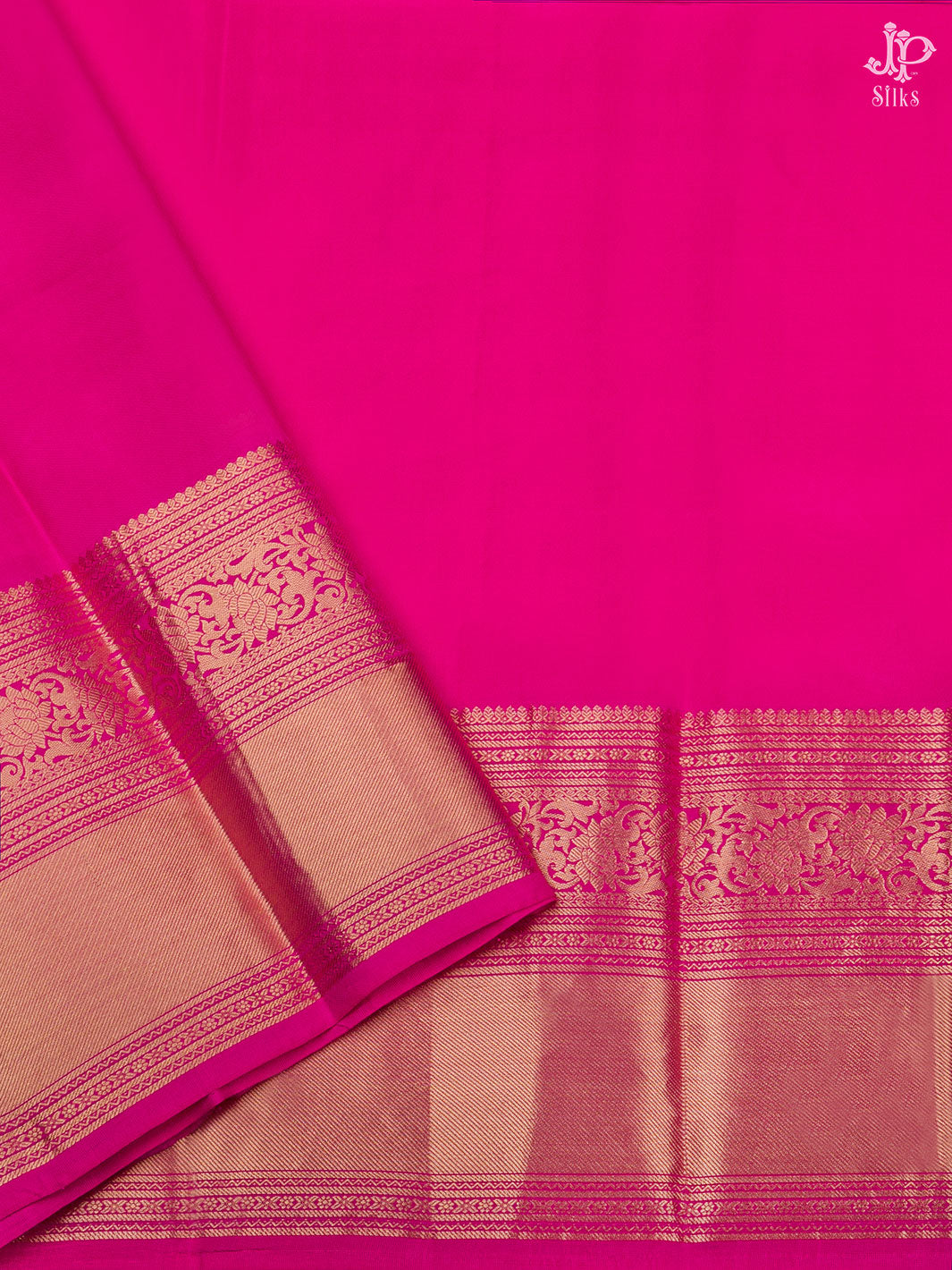 Violet and Rani Pink Kanchipuram Silk Saree - D4134 - view 4