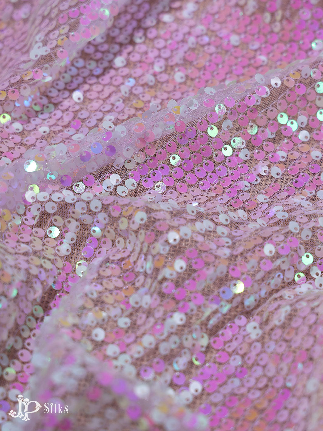Baby Pink Net Fabric - E4206
