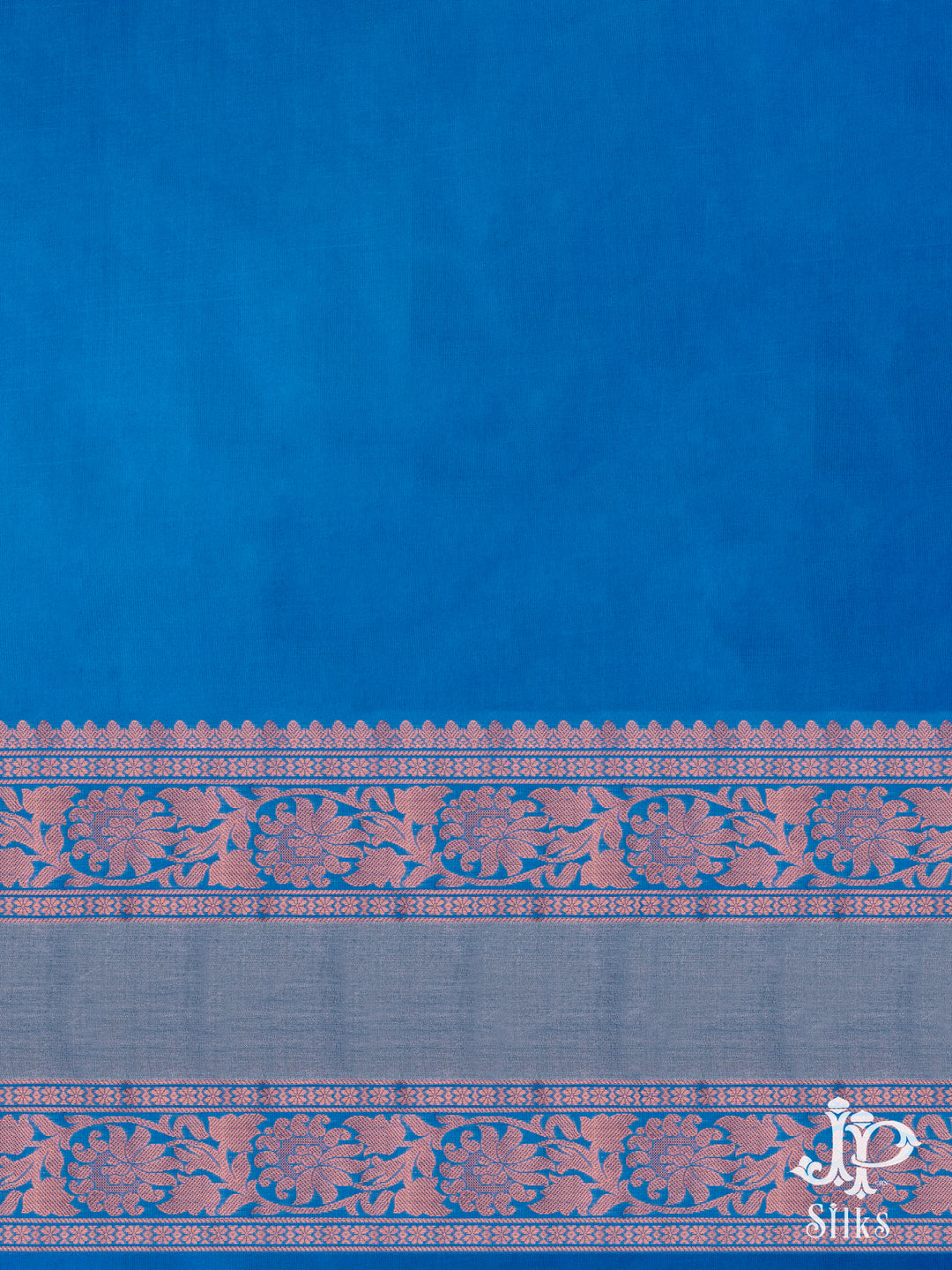 Beige and Sky Blue Soft SIlk Saree - D5986 - View 2