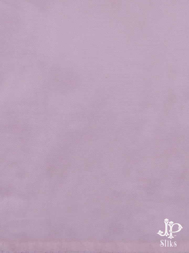 Baby Pink Organza Fancy Saree - E749 -2