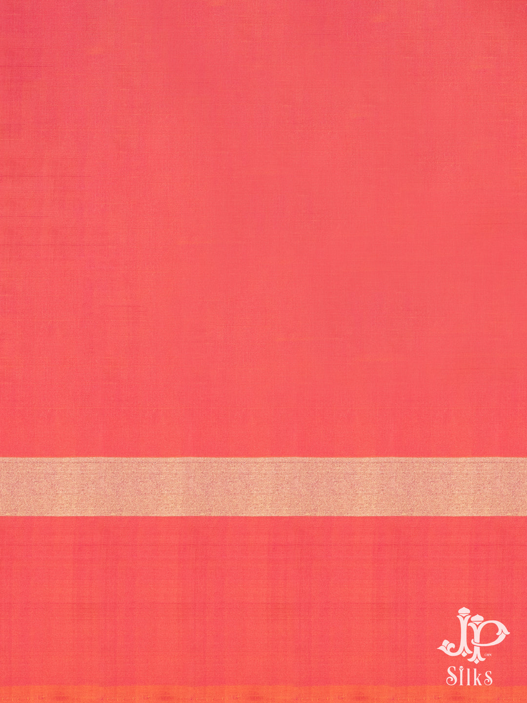 Black and Reddish Orange Soft Silk Saree - C441 - View 2