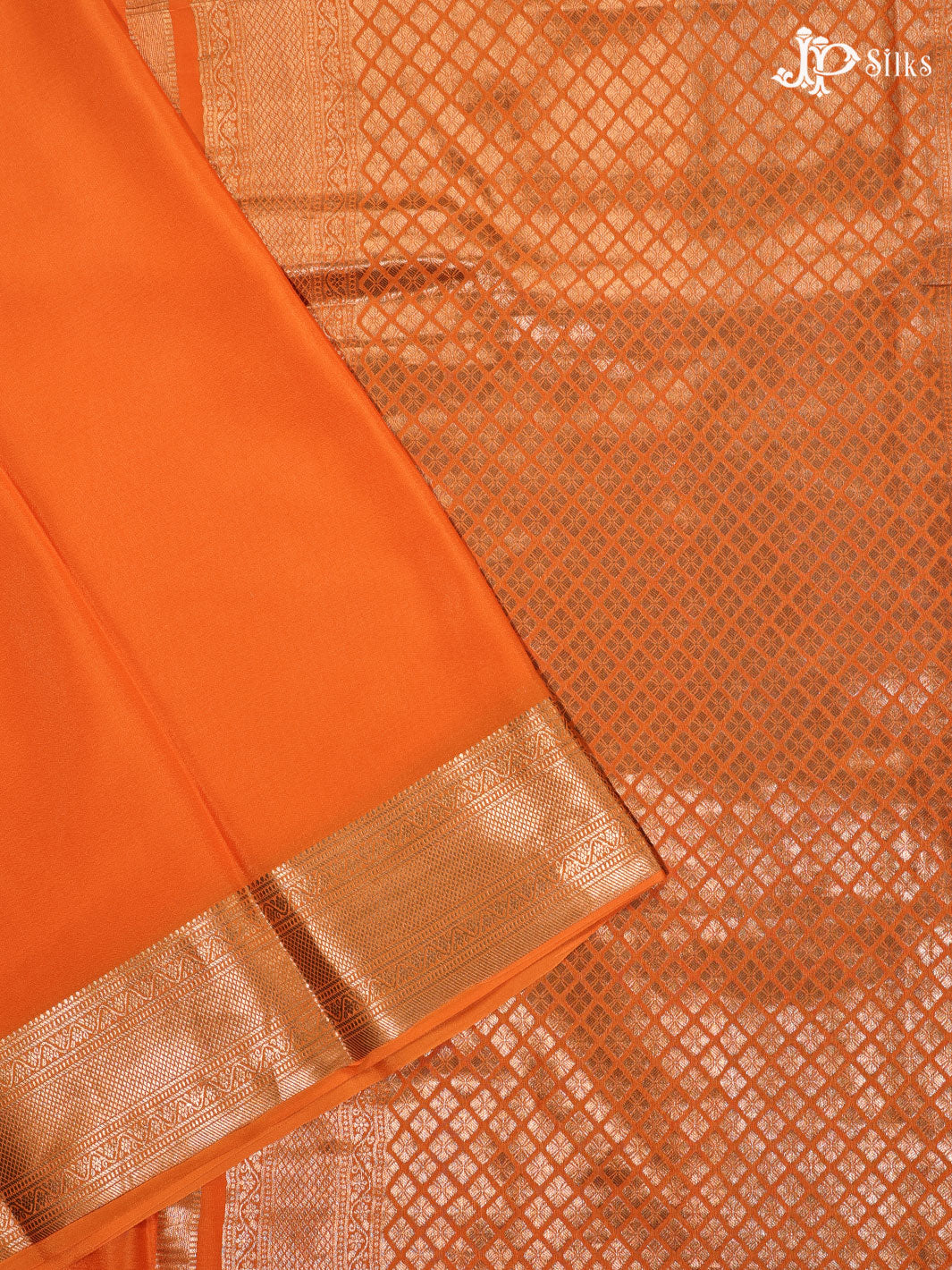 OrangeMysore Silk Saree -  E311 - View 3