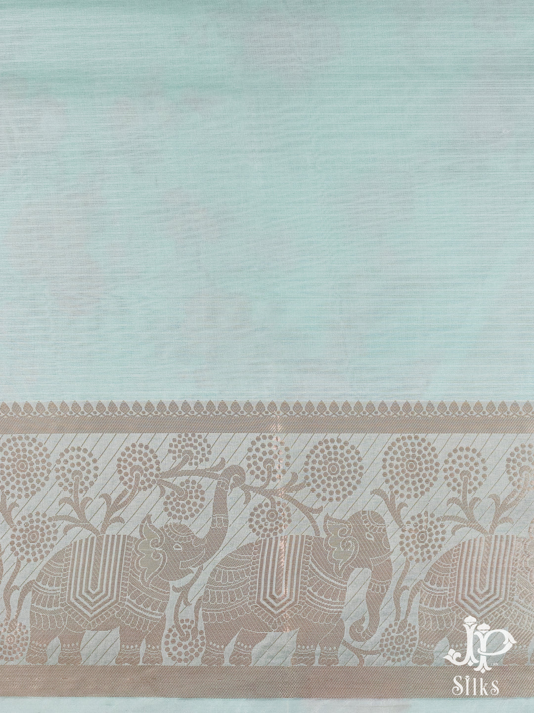 Sky Blue Kota Cotton Fancy Saree - E990 -2