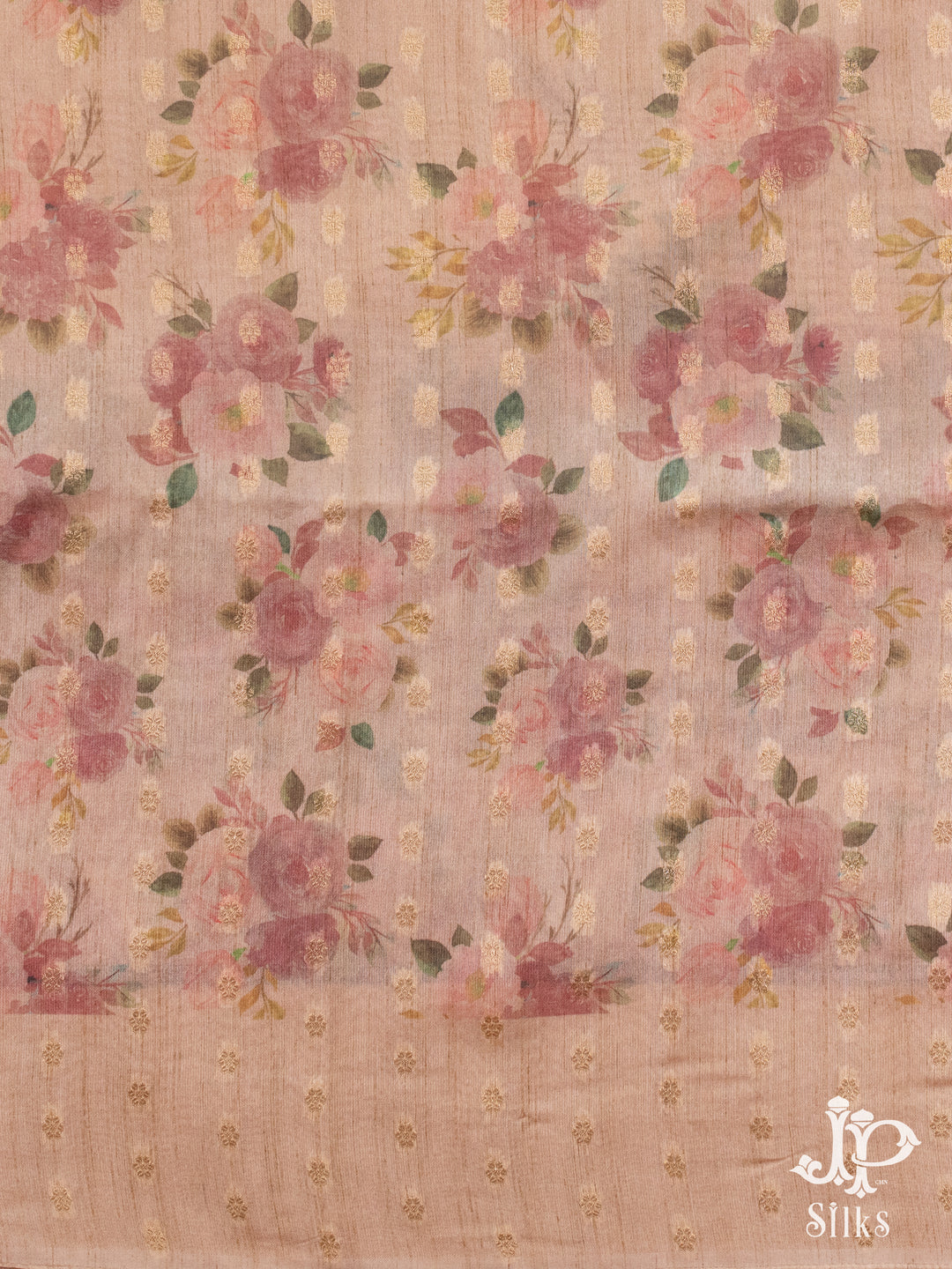 Baby Pink Semi Tussar Fancy Saree - E784 -2