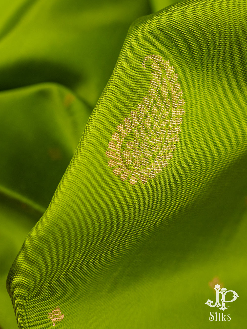 Parrot Green and Maroon Soft Silk Saree - D6134 - View 1