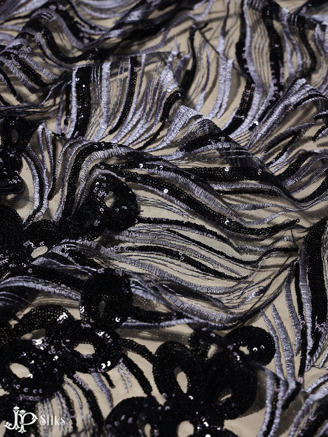 Black Net Fabric - E4208