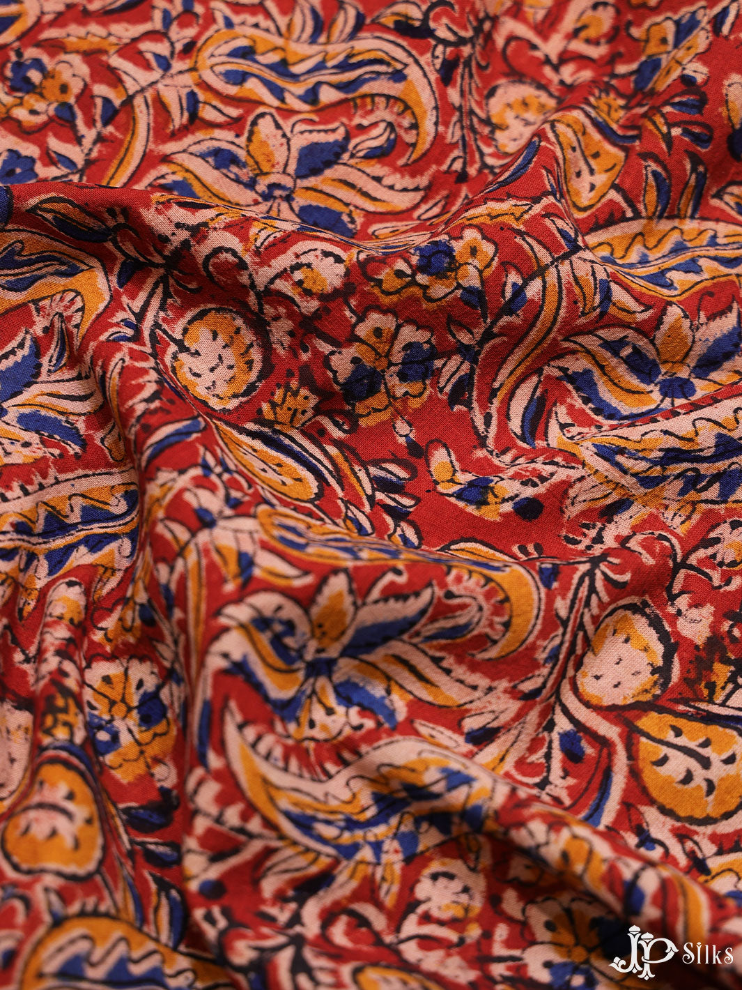 Multicolor Kalamkari Cotton Fabric - D282