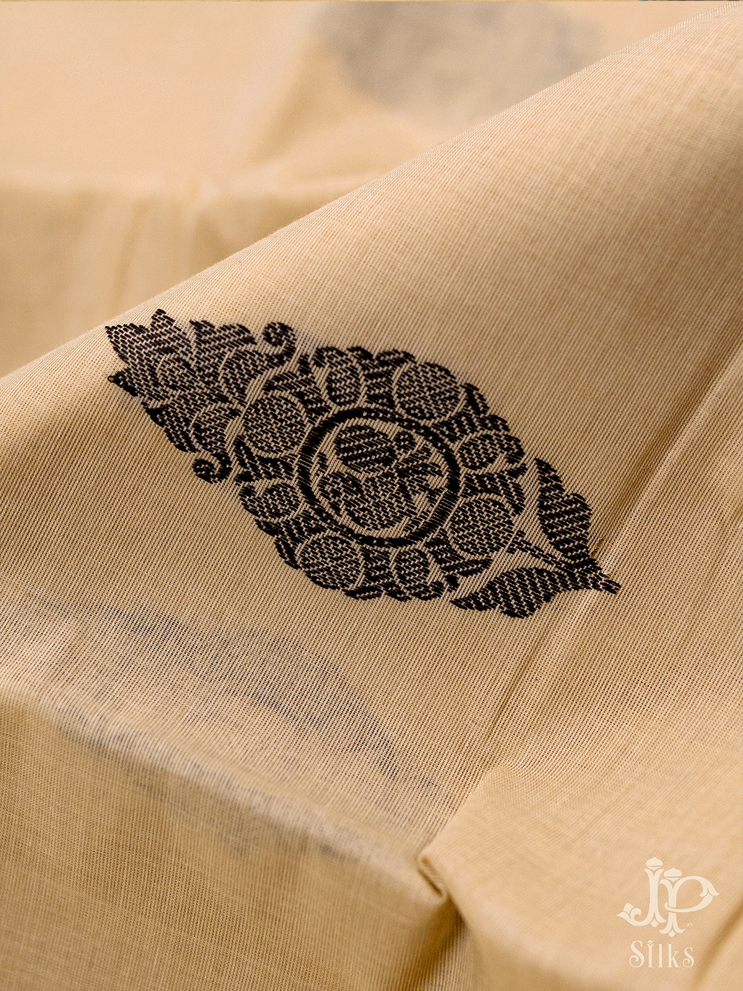 Beige Kanchi Cotton Saree - D9777