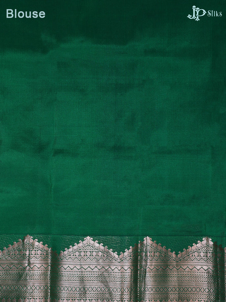 Yellow and Green Dharmavaram silk - D4753 - View 2