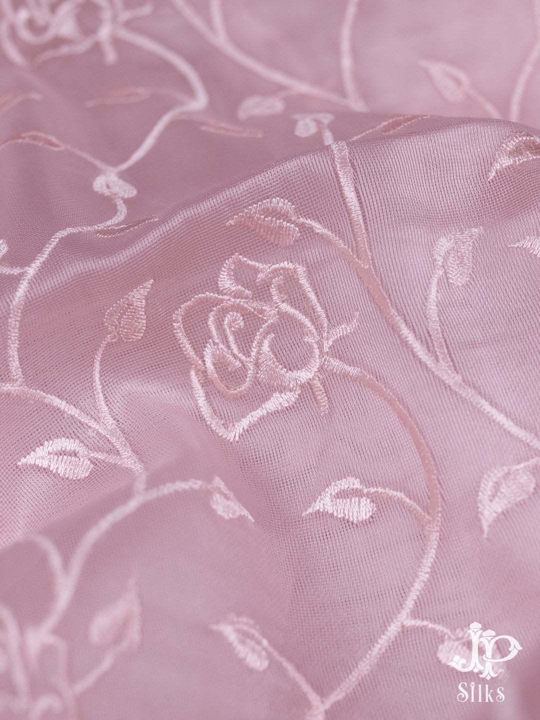 Baby Pink Organza Fancy Saree - E749 -3