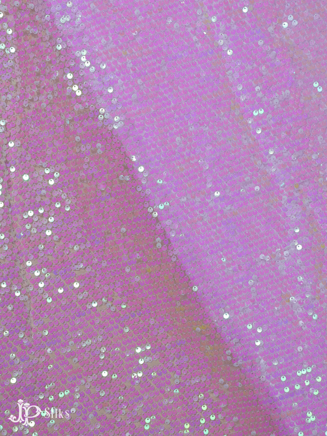 Baby Pink Net Fabric - E4206 - View 3
