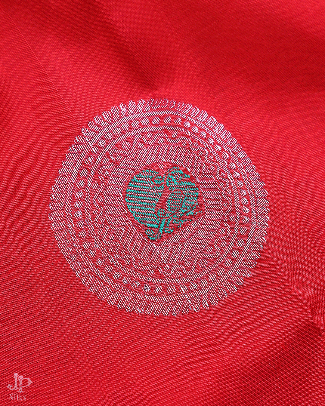 Red Silk Cotton Saree  - D207