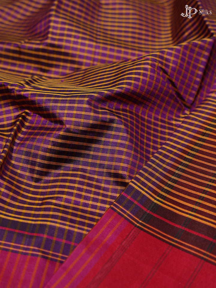 Multicolor Small Checks Dharmavaram silk - A10304 - View 4