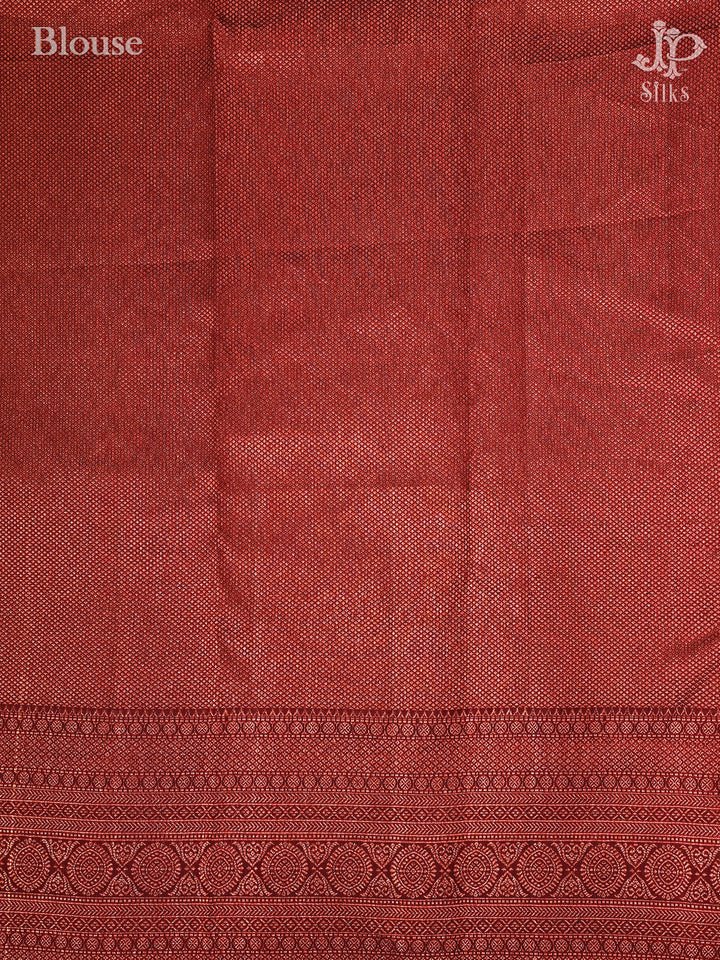 Sunset Orange Pure Silk Saree - D7927 - View 2