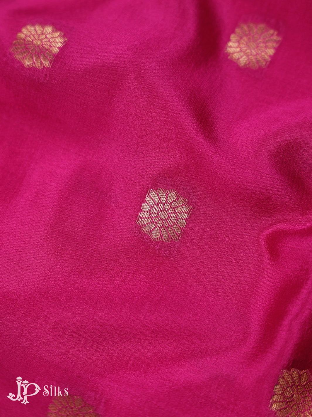 Magenta Pink And Dark Brown Mysore Silk Saree - D4795