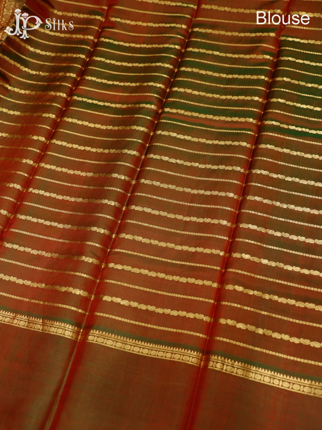 Reddish Pink and Manthulir Green Kanchipuram Silk Saree - D9797