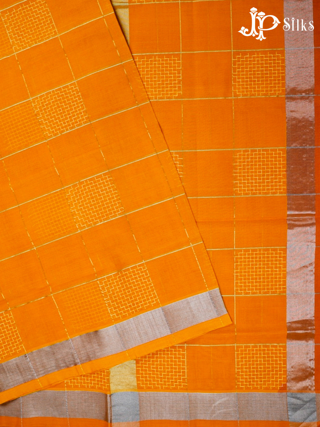 Mustard Venkatagiri Cotton Saree - D9811