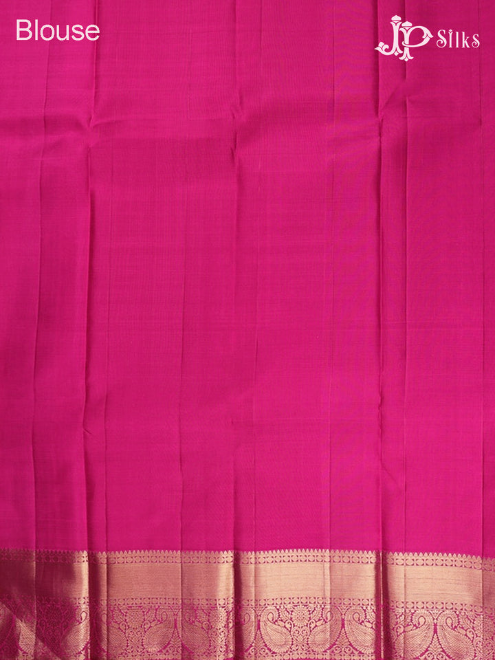 Violet And Pink Dharmavaram Silk Saree - D65