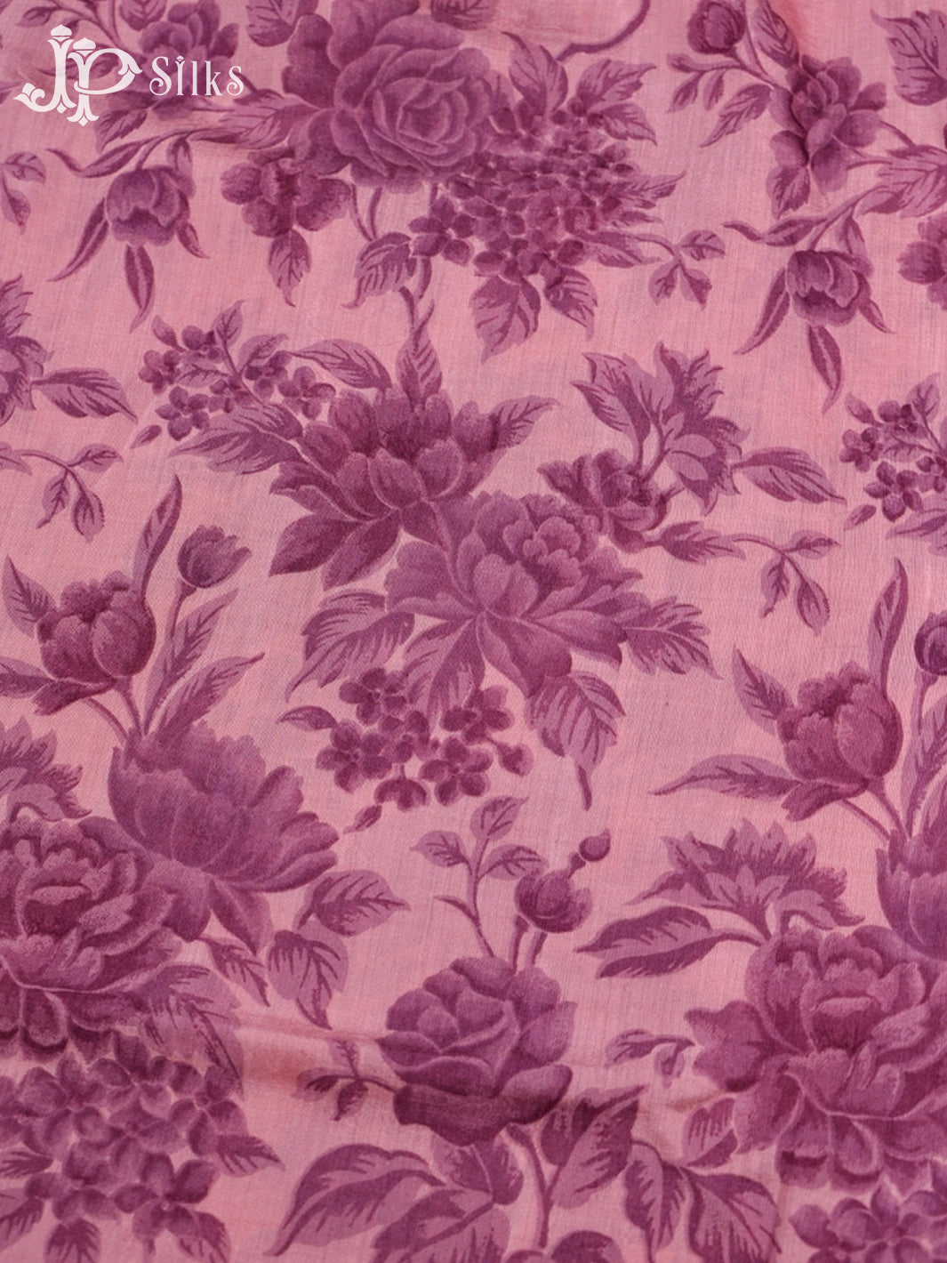 Onion Pink Semi Chanderi Saree - G34
