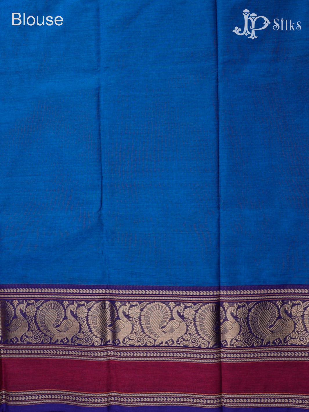 Blue Chettinad Cotton Saree - D9628