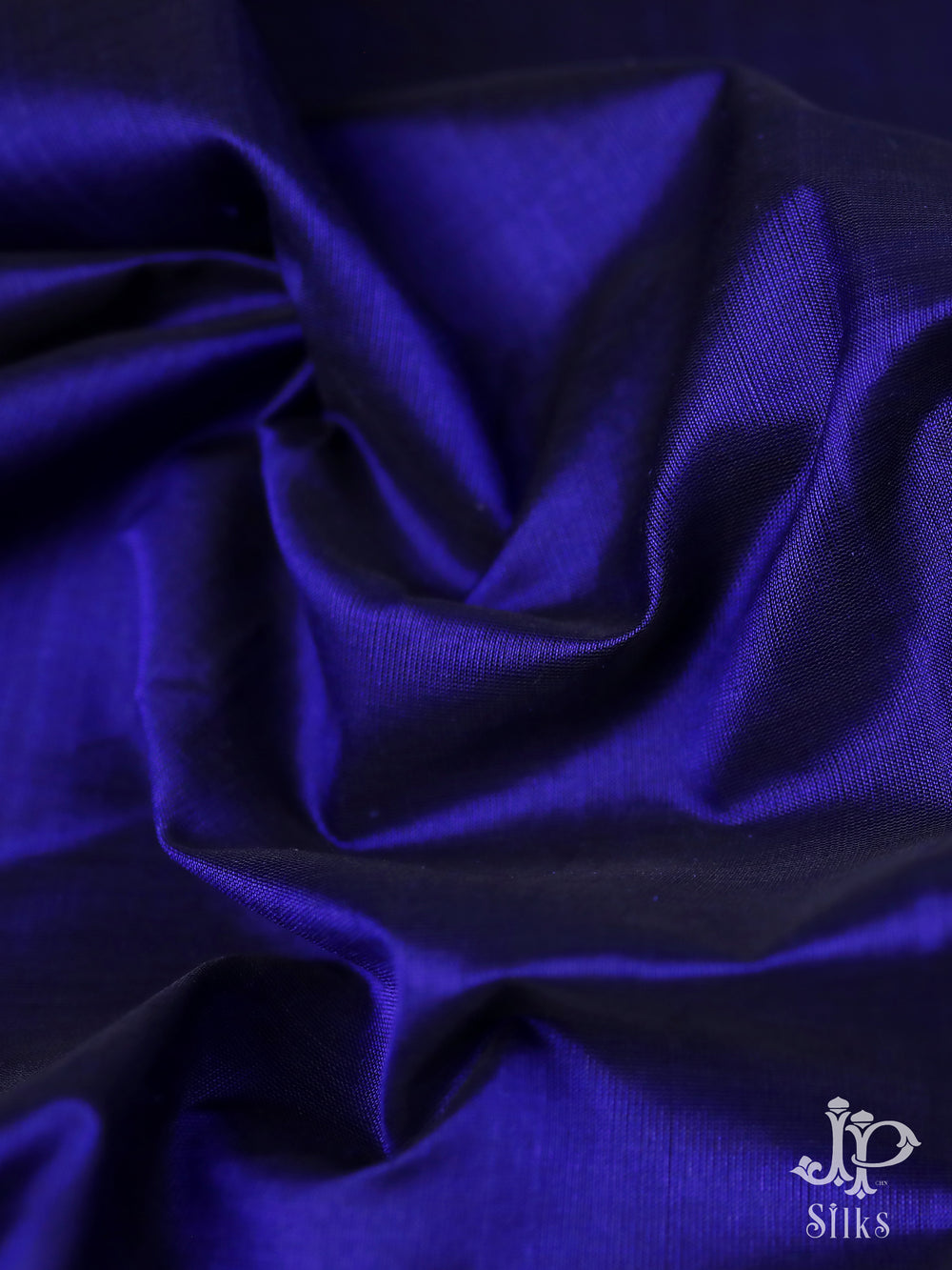 Ink Blue Silk Cotton Saree - E1600 -1
