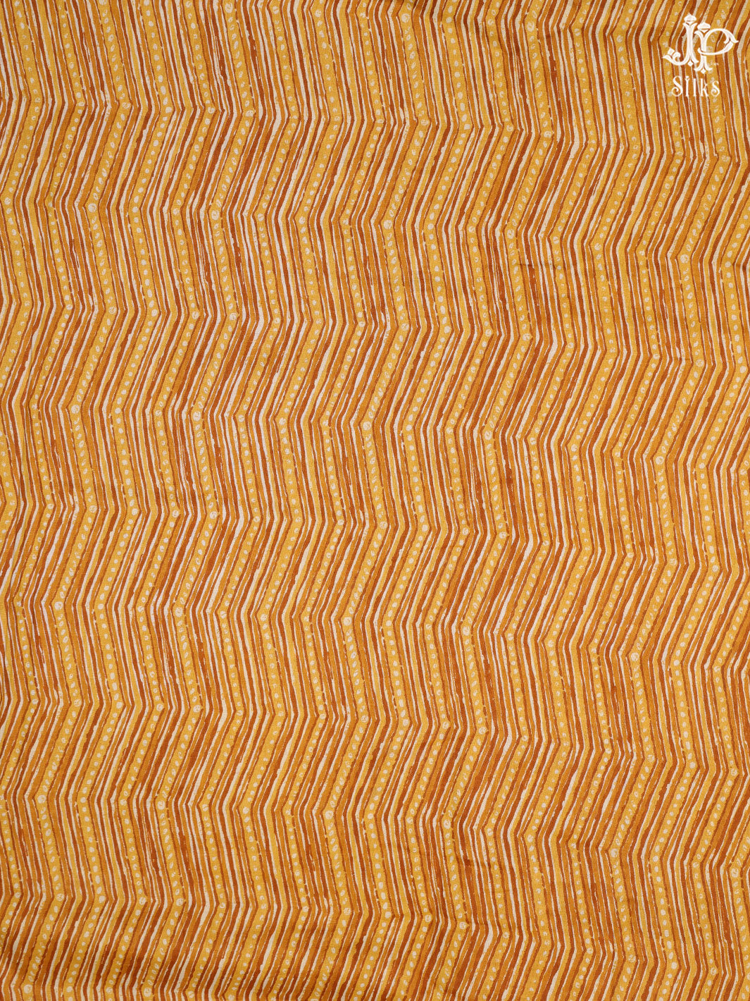 Yellow and White Cotton Chudidhar Material - C4379 - View 2