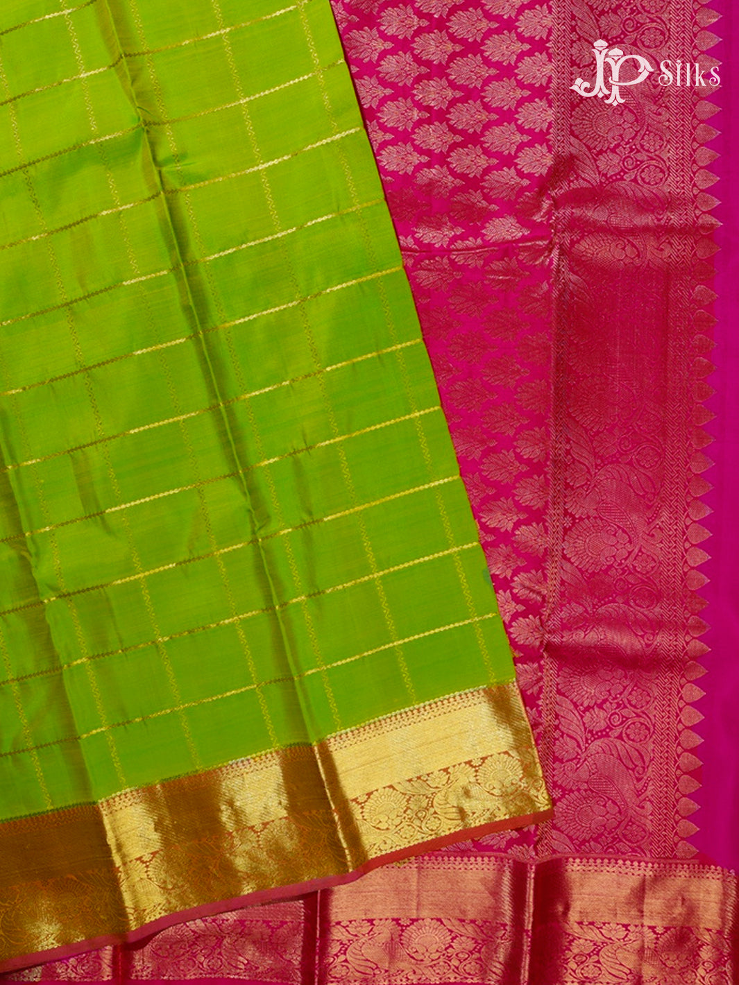 https://jpsilks.com/collections/kanchipuram-silk/products/parrot-green-rani-pink-kanchipuram-silk-saree-a3287