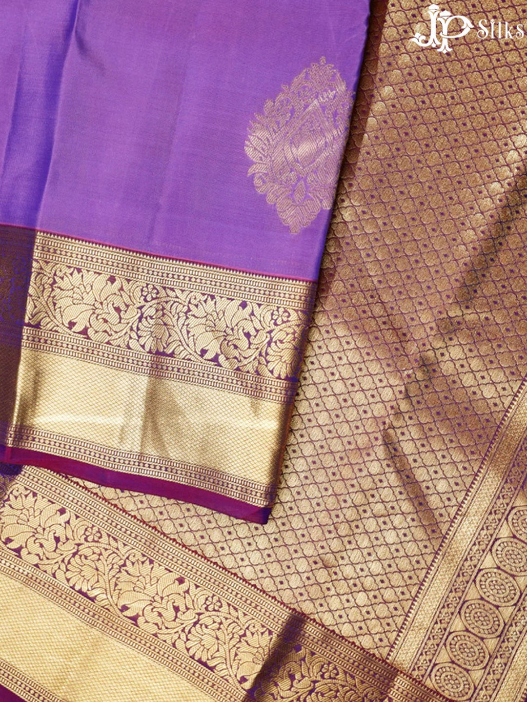 https://jpsilks.com/collections/silk-mixed-saree/products/dark-lavender-pure-silk-mixed-saree-g390
