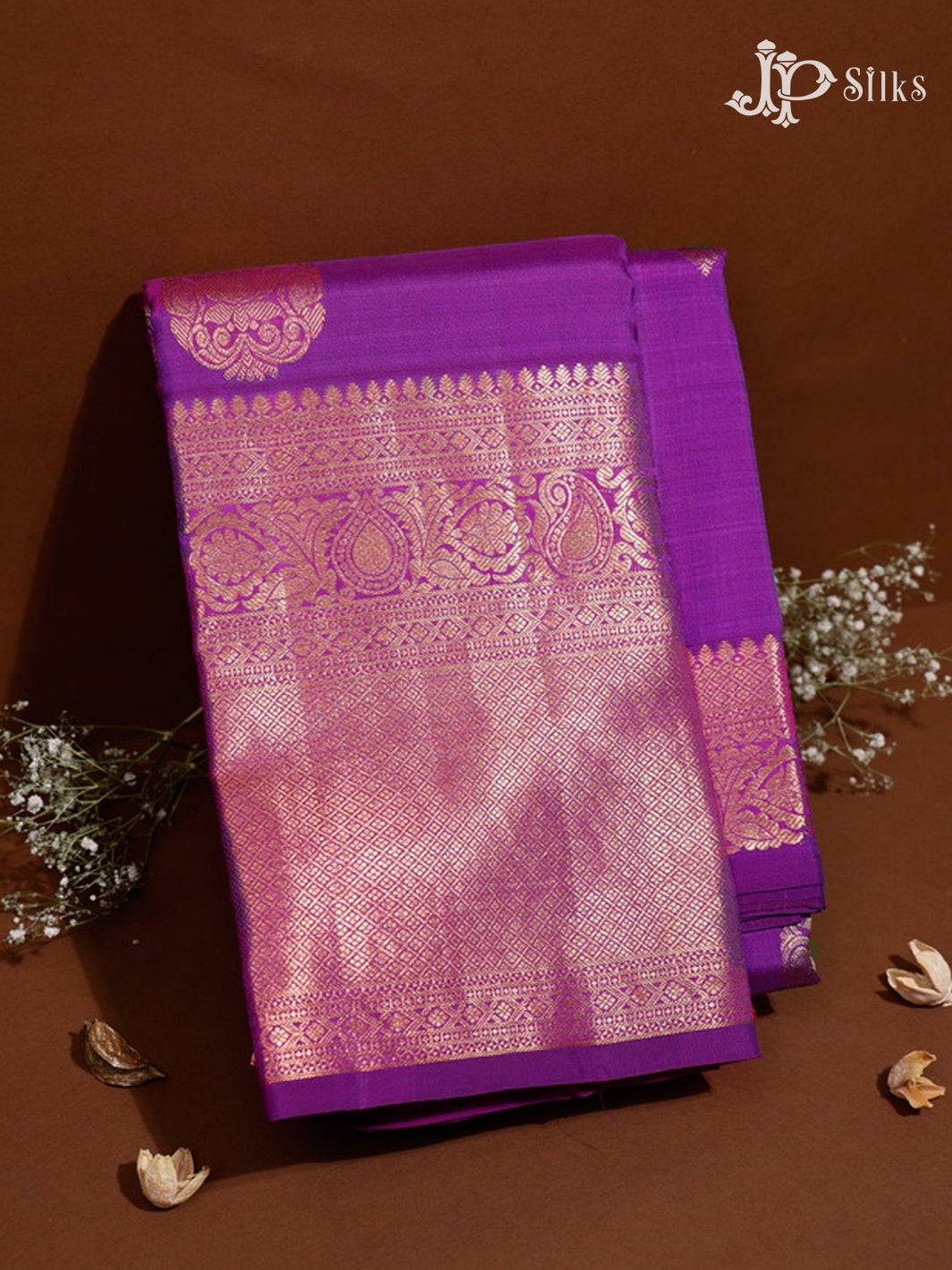 Purple Kanchipuram Silk Saree - D1024-view1