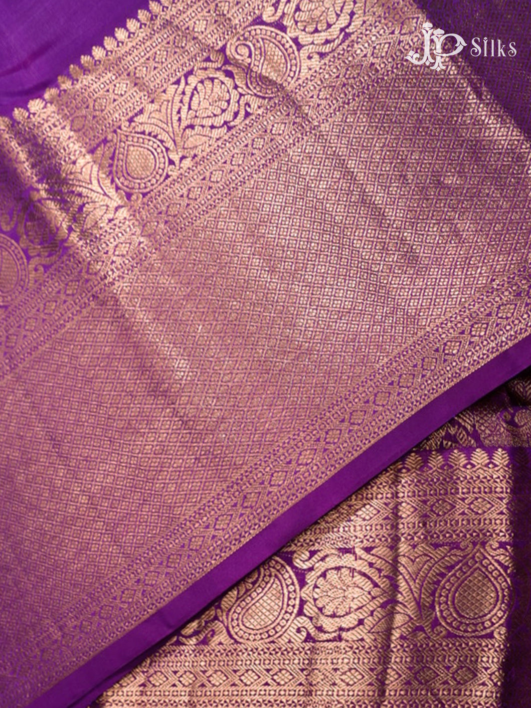 Purple Kanchipuram Silk Saree - D1024-view4