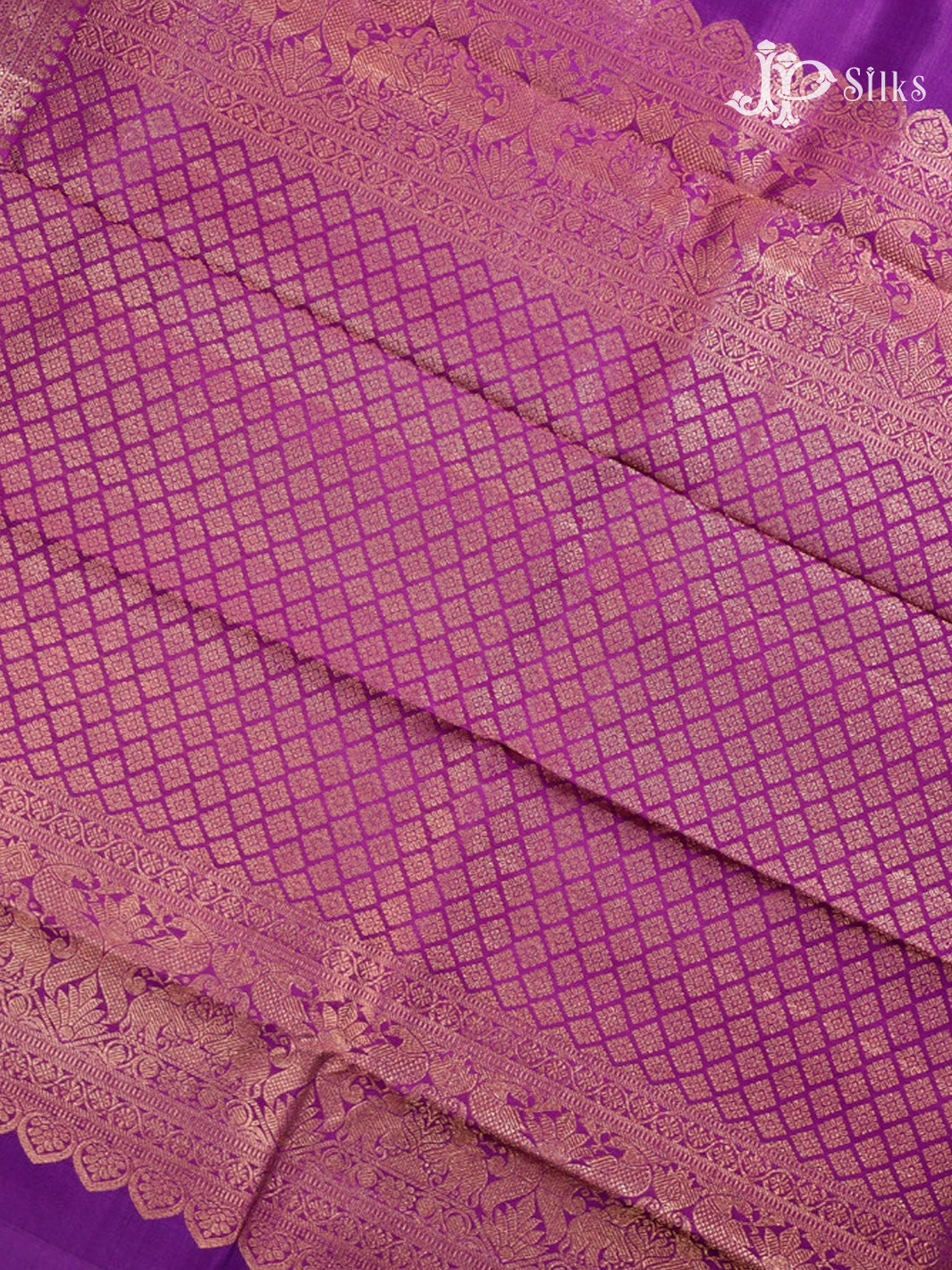 Purple Kanchipuram Silk Saree - D1024-view6