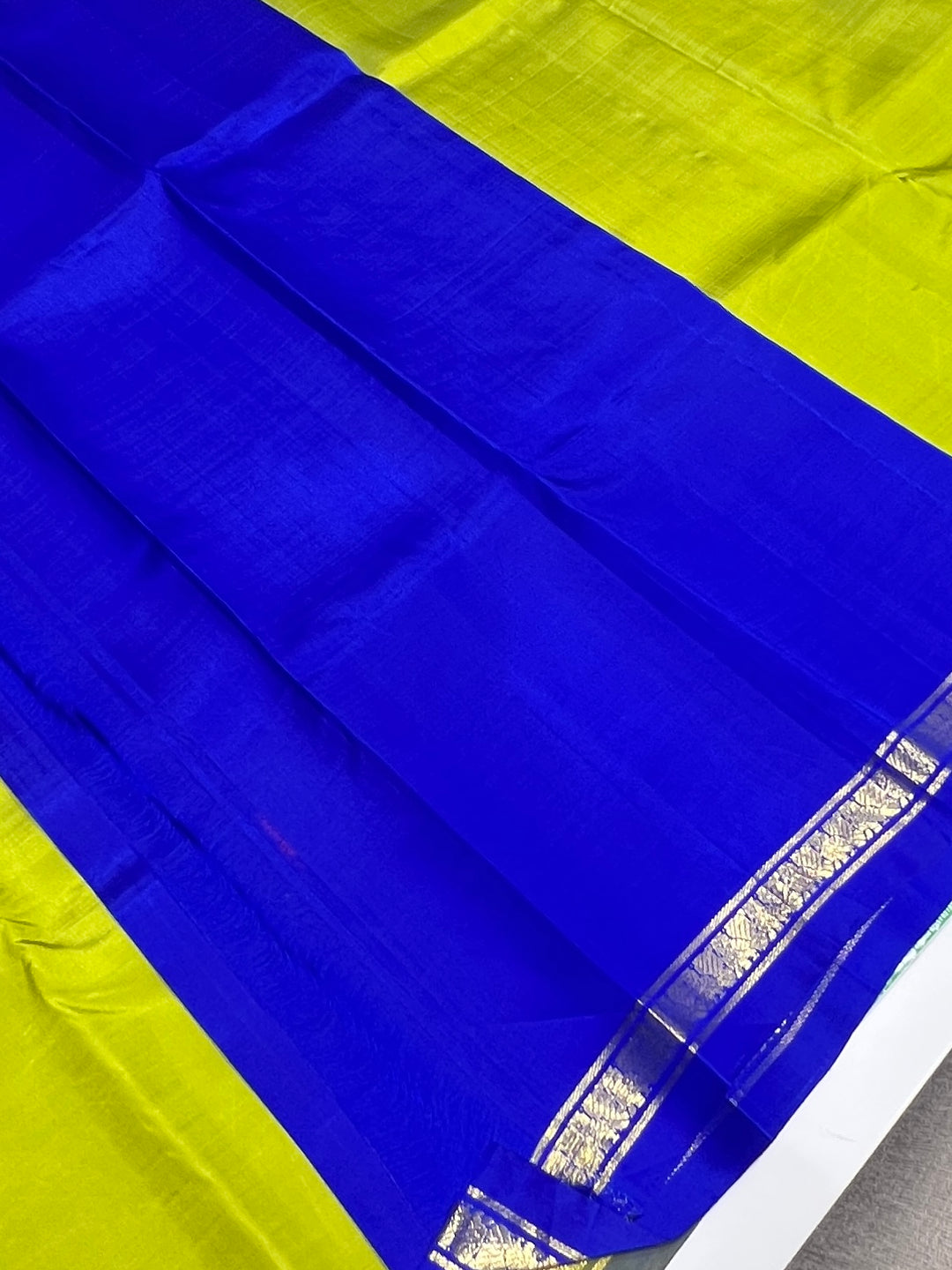 Green And Blue Kanchipuram Silk Saree - D47