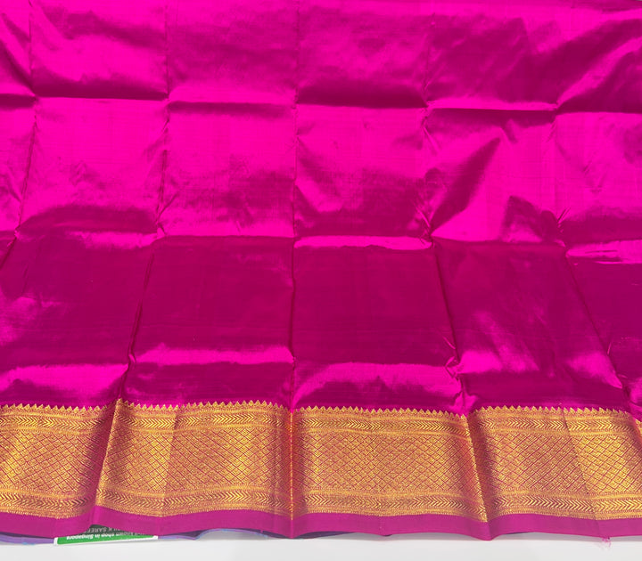 Green And Pink Pattu Pavadai - D5934 | 1 yr - 3 yr