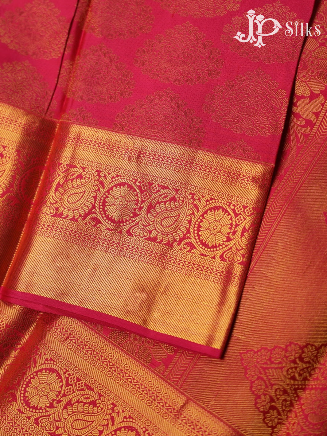 Reddish pink colour Kanchipuram Silk Saree - A5386 - View 4