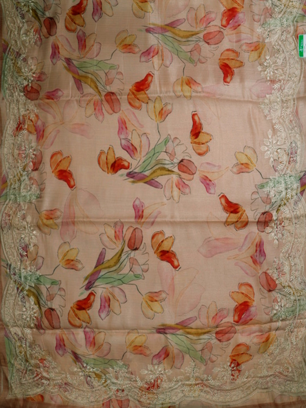 Peach Semi Tussar Saree - E5575-view5