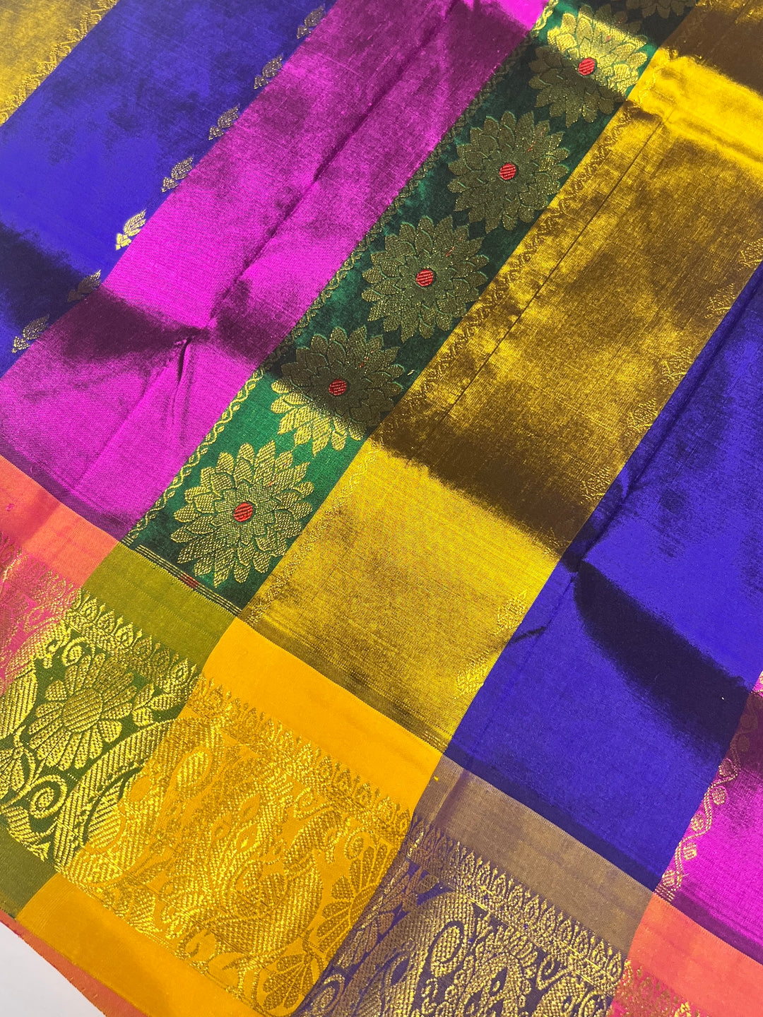 Multicolour Pattu Pavadai - A13438 | 1 yr - 3 yr