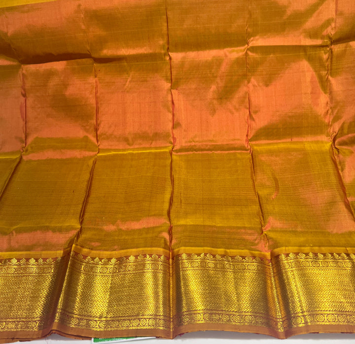 Violet with Mustard Pattu Pavadai - D5933 | 1 yr - 3 yr