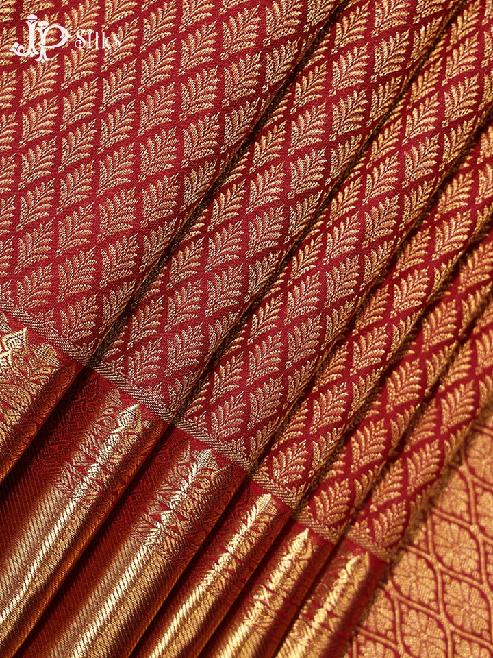 Maroon Kanchipuram Silk Saree - G858