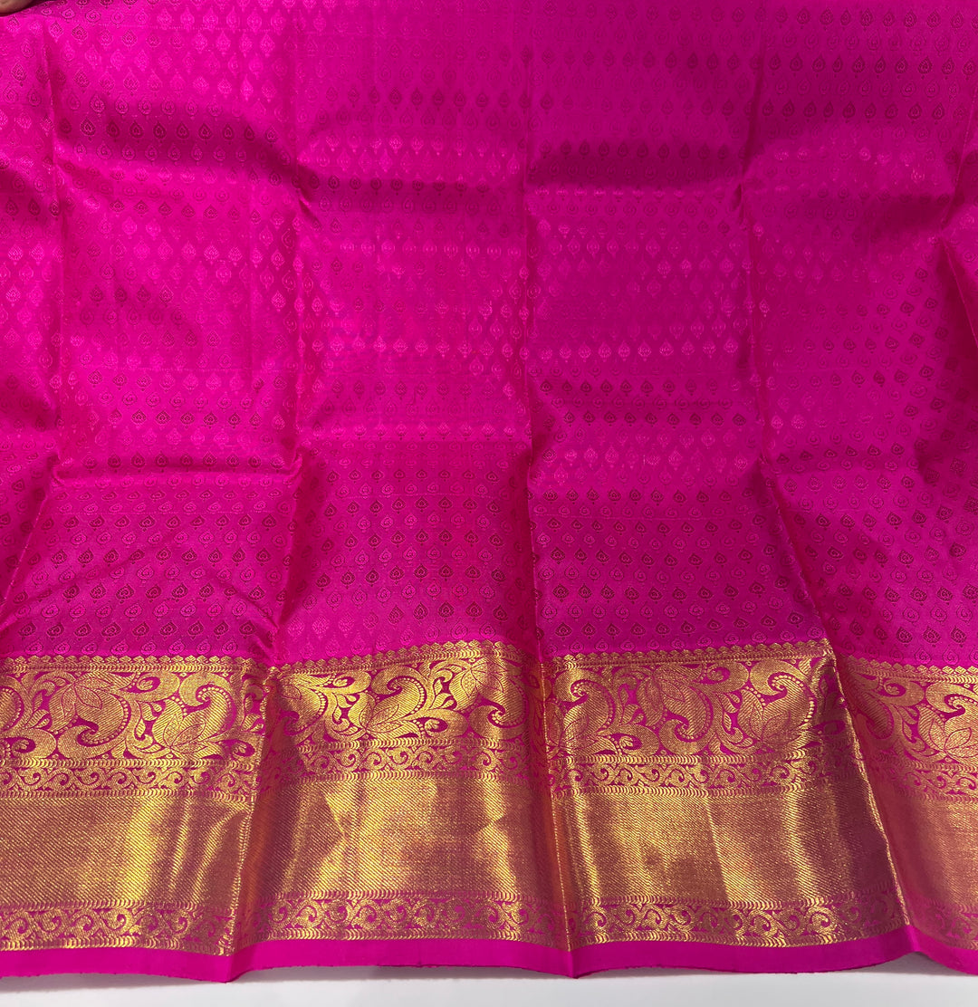 Red And Pink Pattu Pavadai - D5935 | 1 yr - 3 yr
