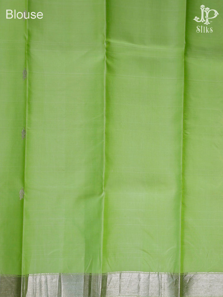 Pista Green Kanchipuram Silk Saree - D2214