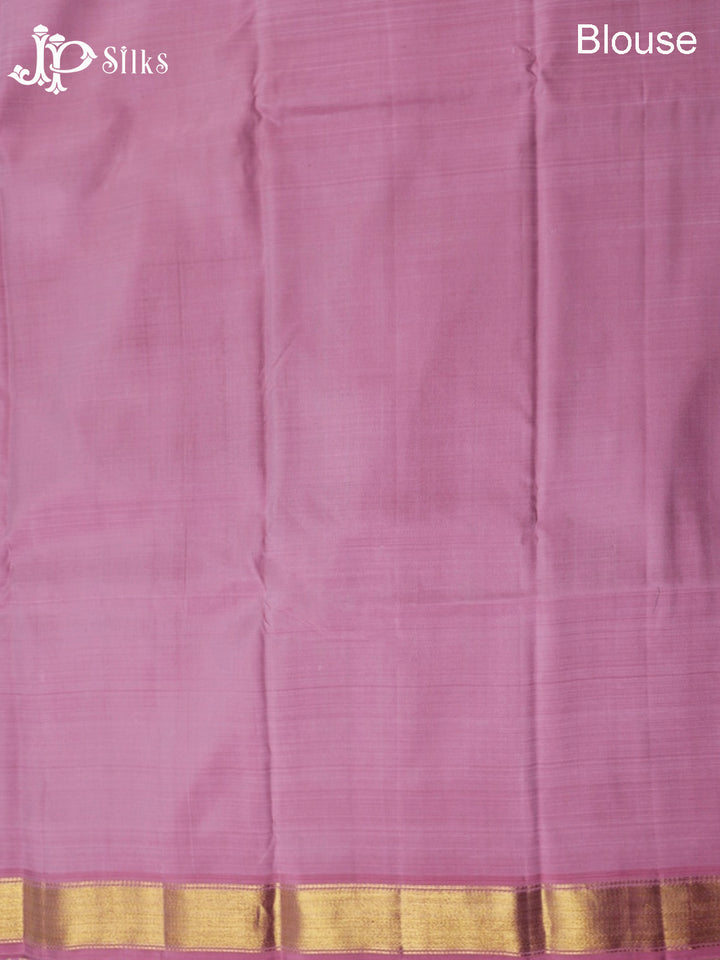 Baby Pink Kanchipuram Pure Silk Saree - F3489