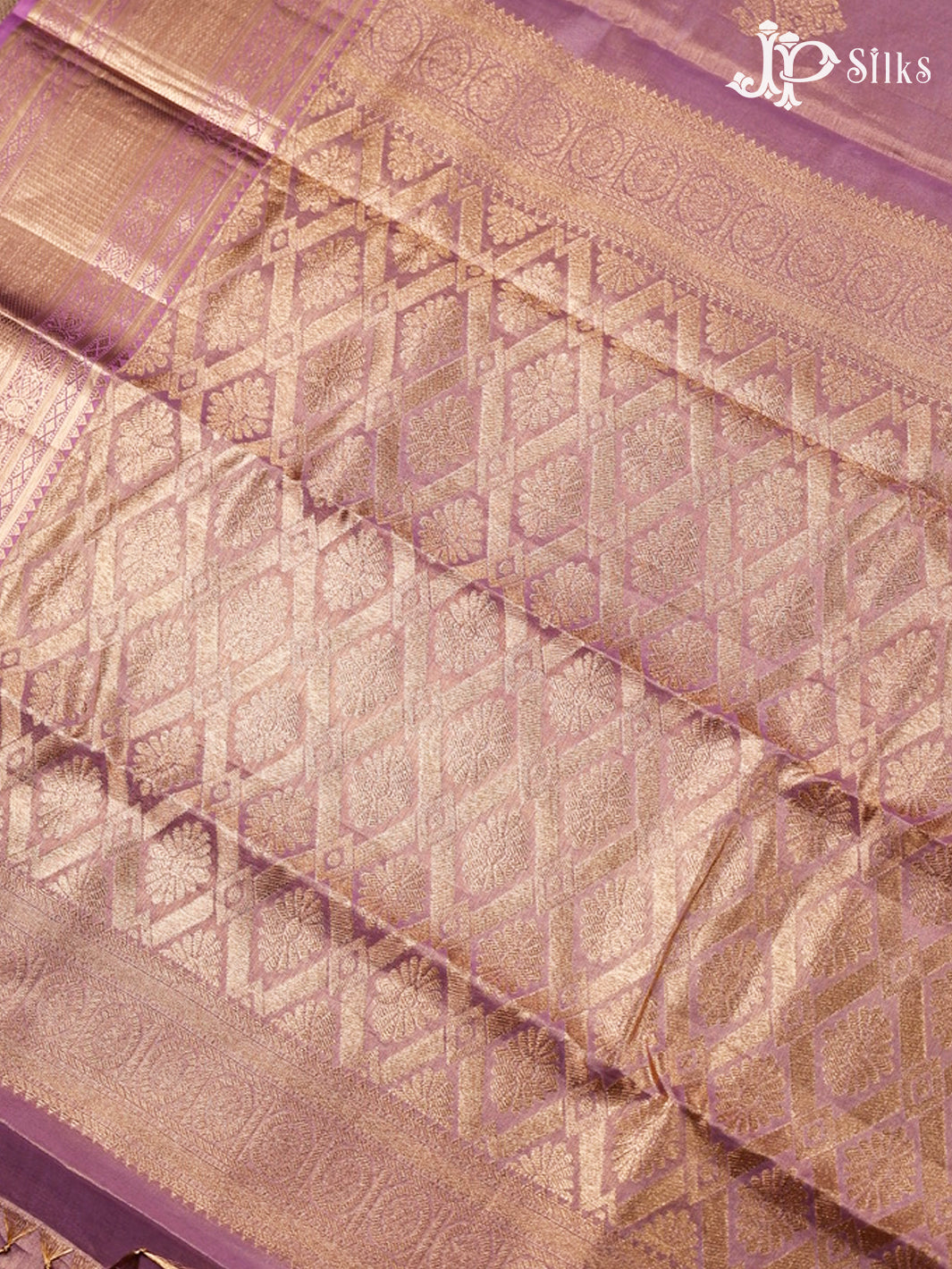 Pastel Pink Kanchipuram Tissue Fancy Silk Saree - F3572