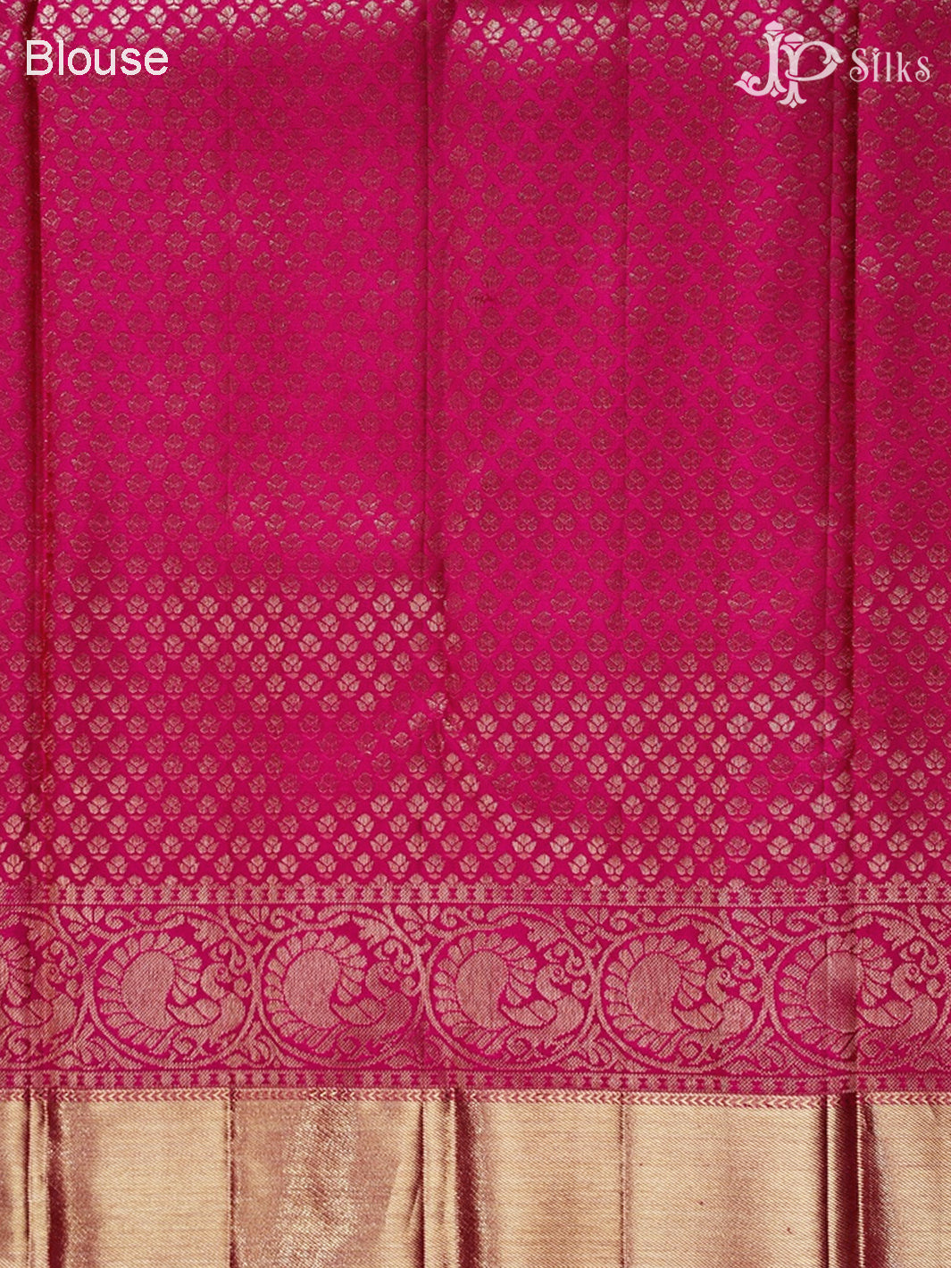 Orange And Pink Kanchipuram Silk Saree - A342