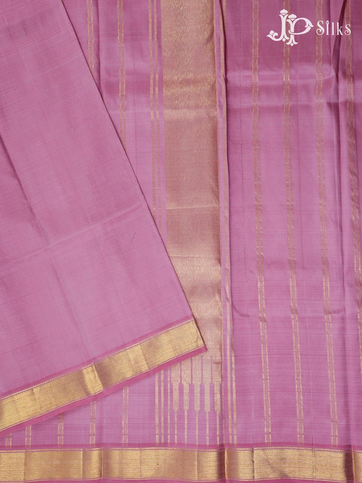 Baby Pink Kanchipuram Pure Silk Saree - F3489